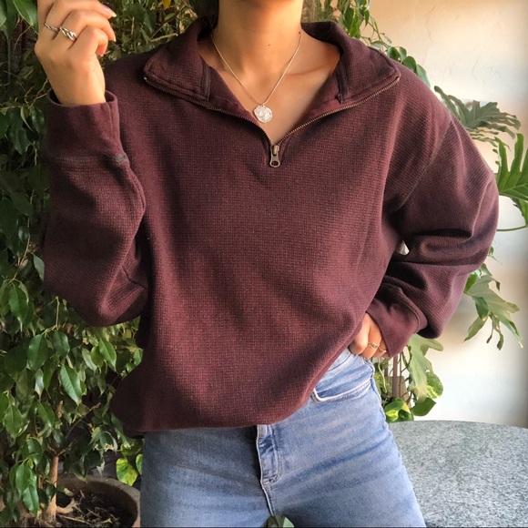 SOLD Red Head Brand Co | Maroon 1/4 Zip Pullover - Picture 4 of 10